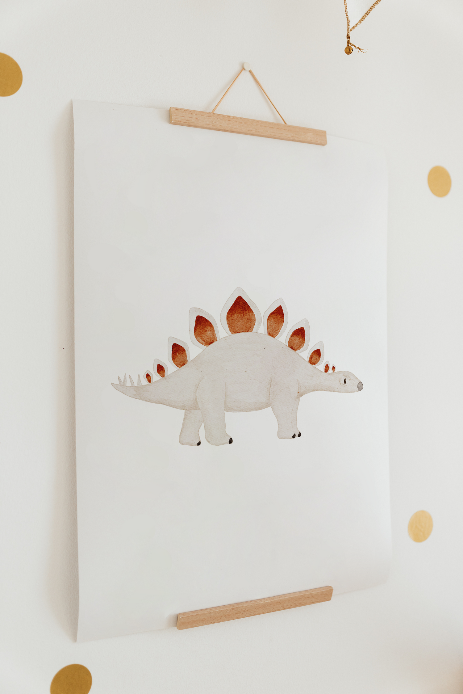 Hej Hanni Poster Dinosaurier Stegosaurus A4