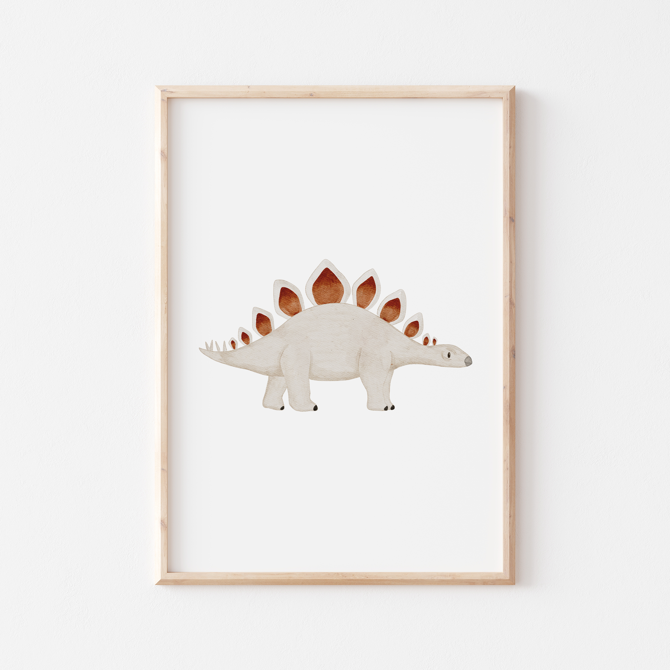 Hej Hanni Poster Dinosaurier Stegosaurus A4