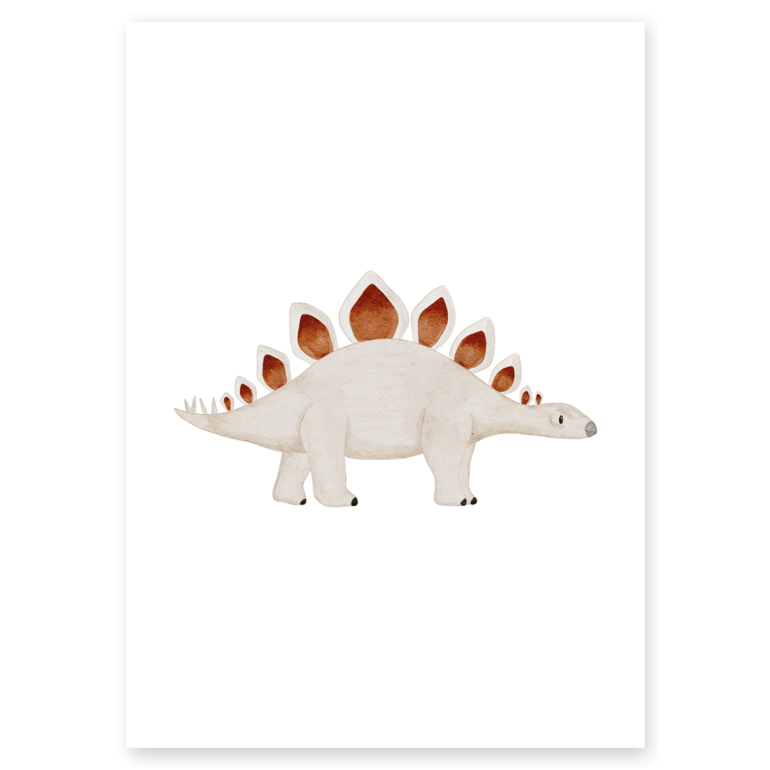Kinderposter Dinosaurier - Stegosaurus