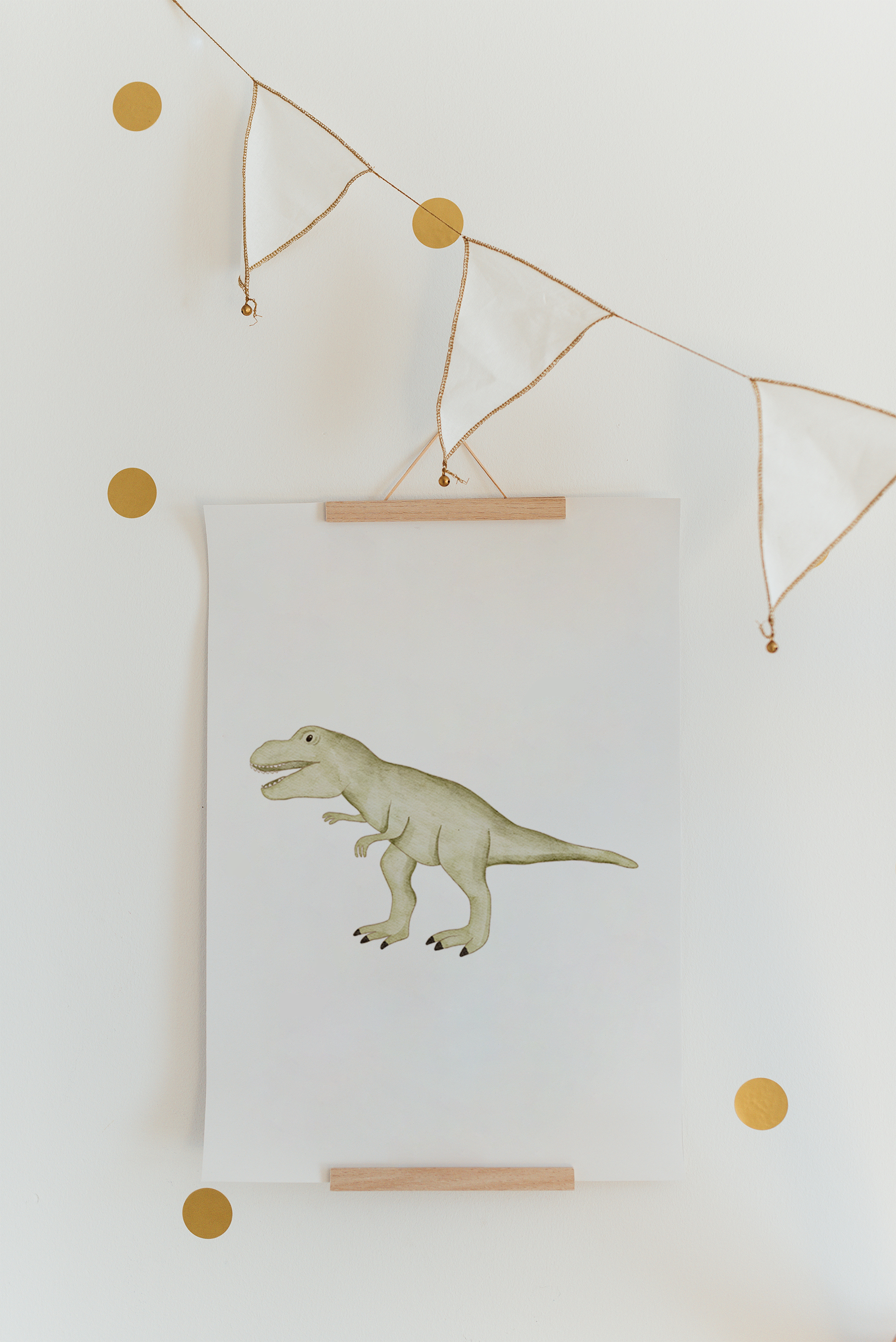 Hej Hanni Poster Dinosaurier A4