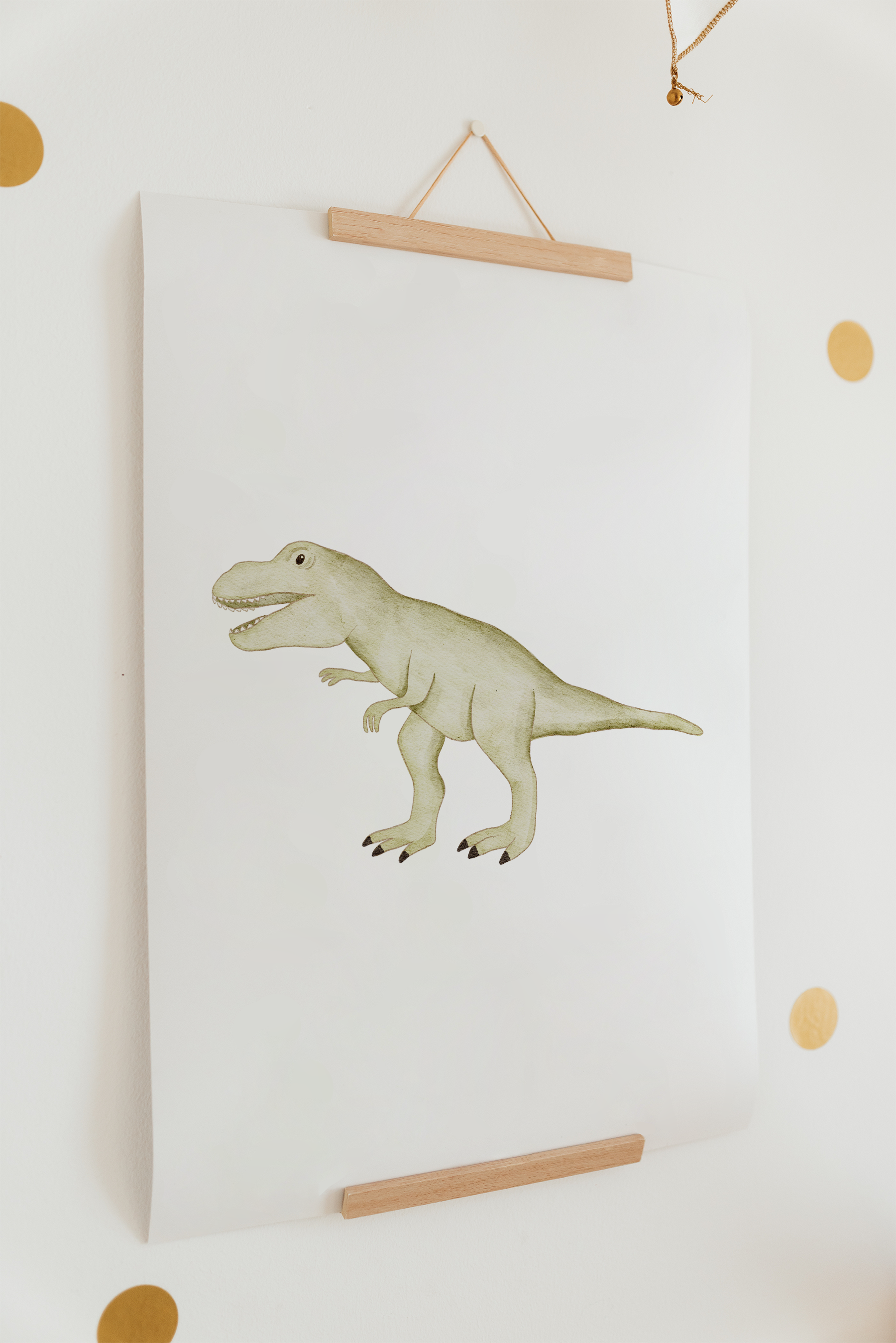 Hej Hanni Poster Dinosaurier A4