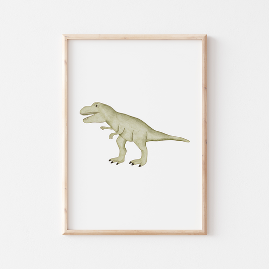 Poster Dinosaurier T-Rex A4