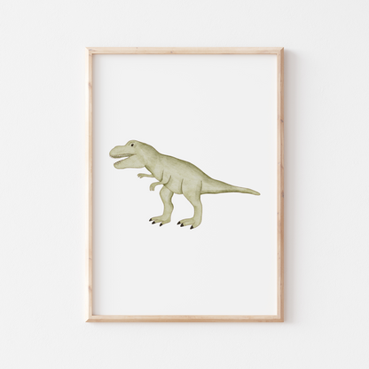 Hej Hanni Poster Dinosaurier A4