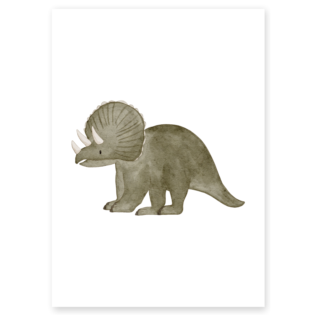 Kinderposter Dinosaurier - Triceratops