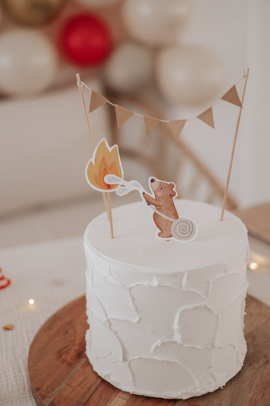 Hej Hanni Caketopper Feuerwehrbär
