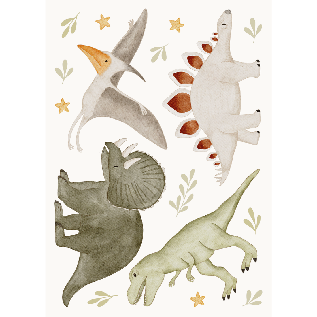 Hej Hanni Bügelbilderset A6 Dinosaurier