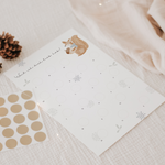 Adventskalender zum Freirubbeln Eichhörnchen