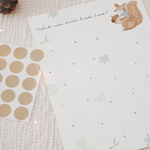 Adventskalender zum Freirubbeln Eichhörnchen