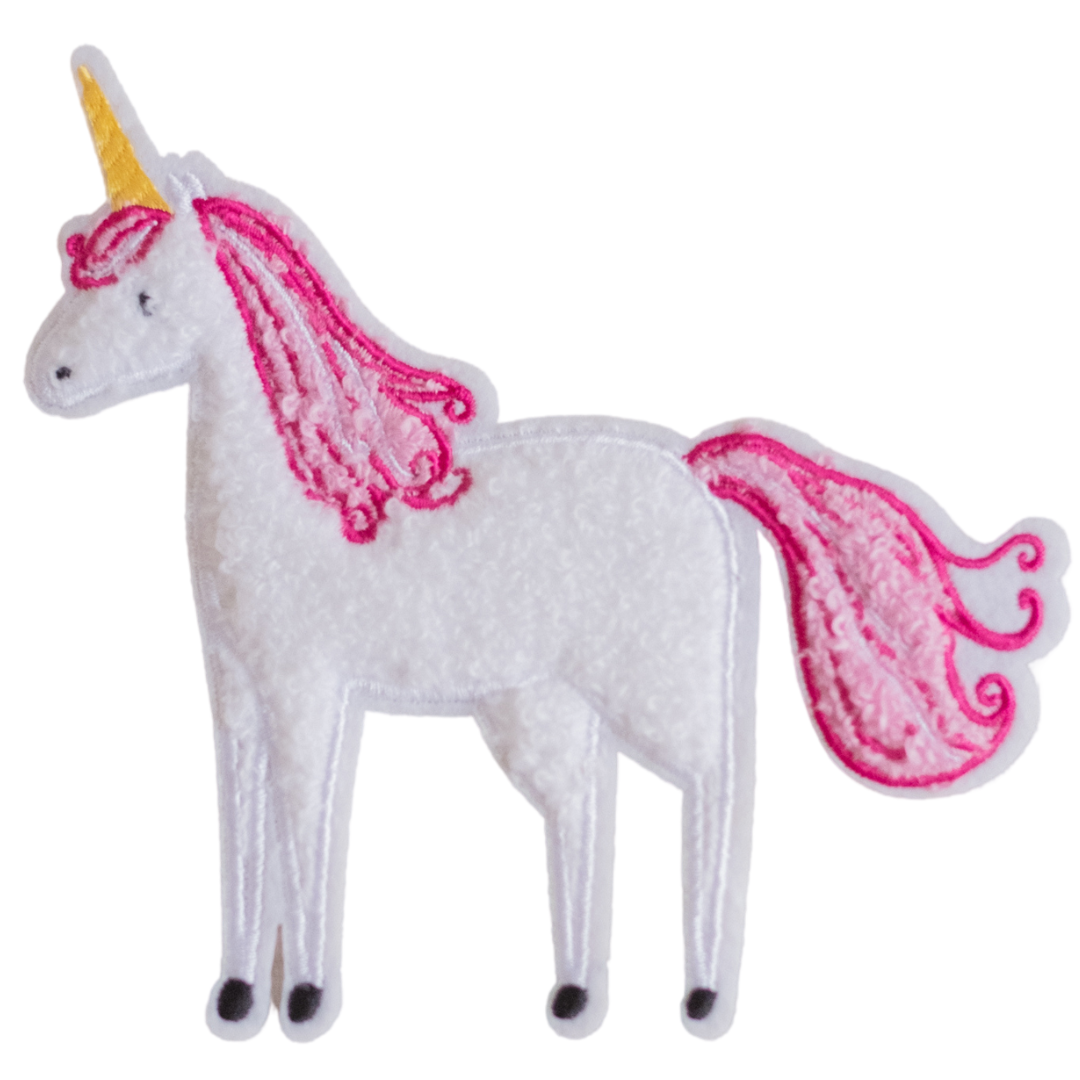 Hej Hanni Patch flauschig Einhorn Chenillepatch
