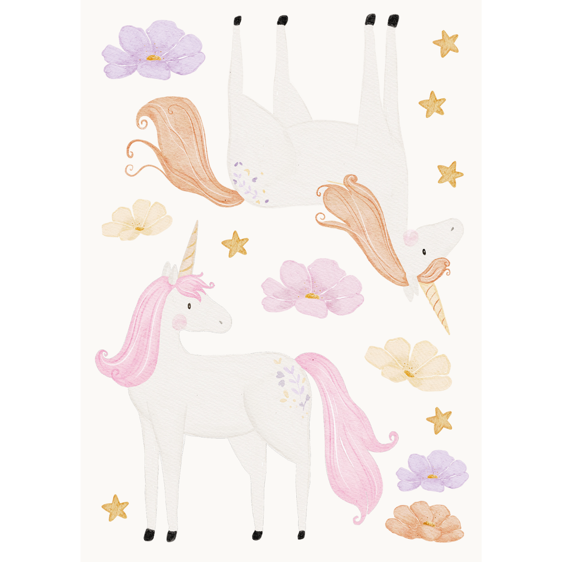Hej Hanni Bügelbilderset A6 Einhörner