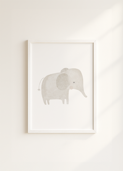 Kinderposter Safaritiere Elefant