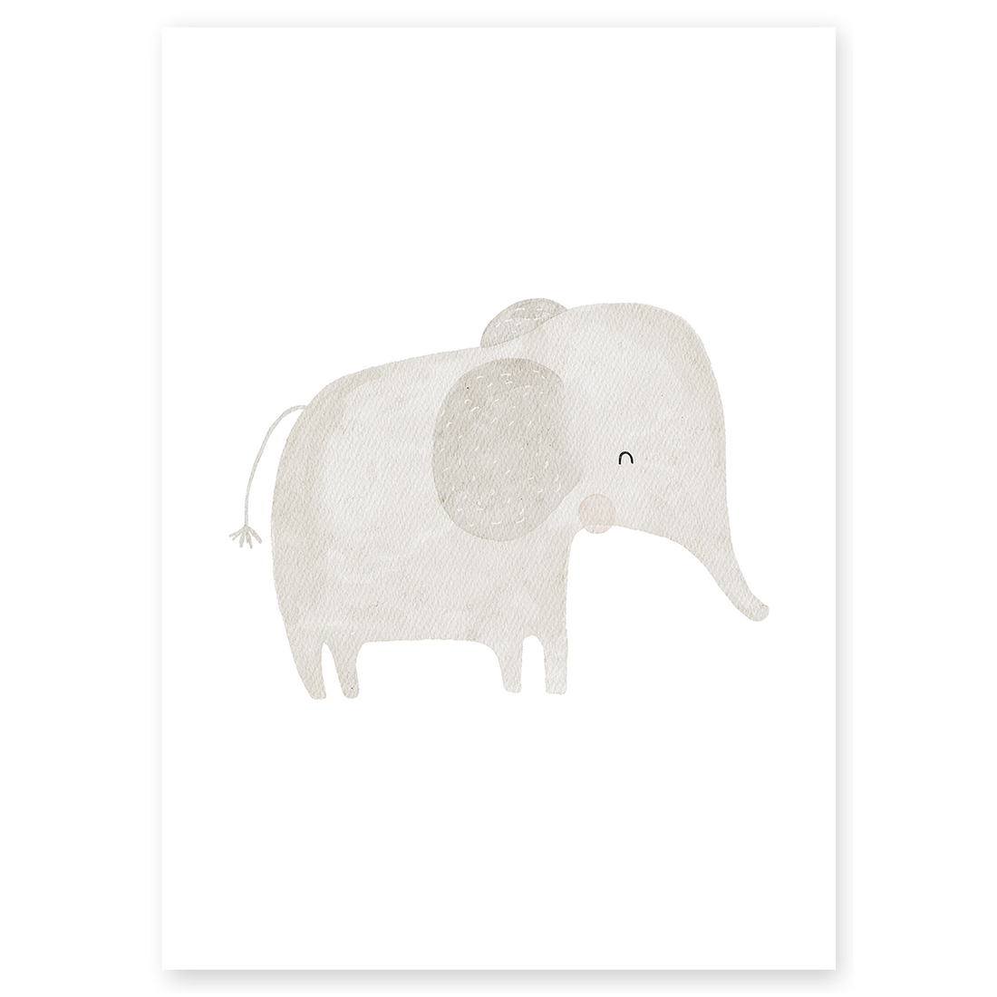 Kinderposter Safaritiere Elefant