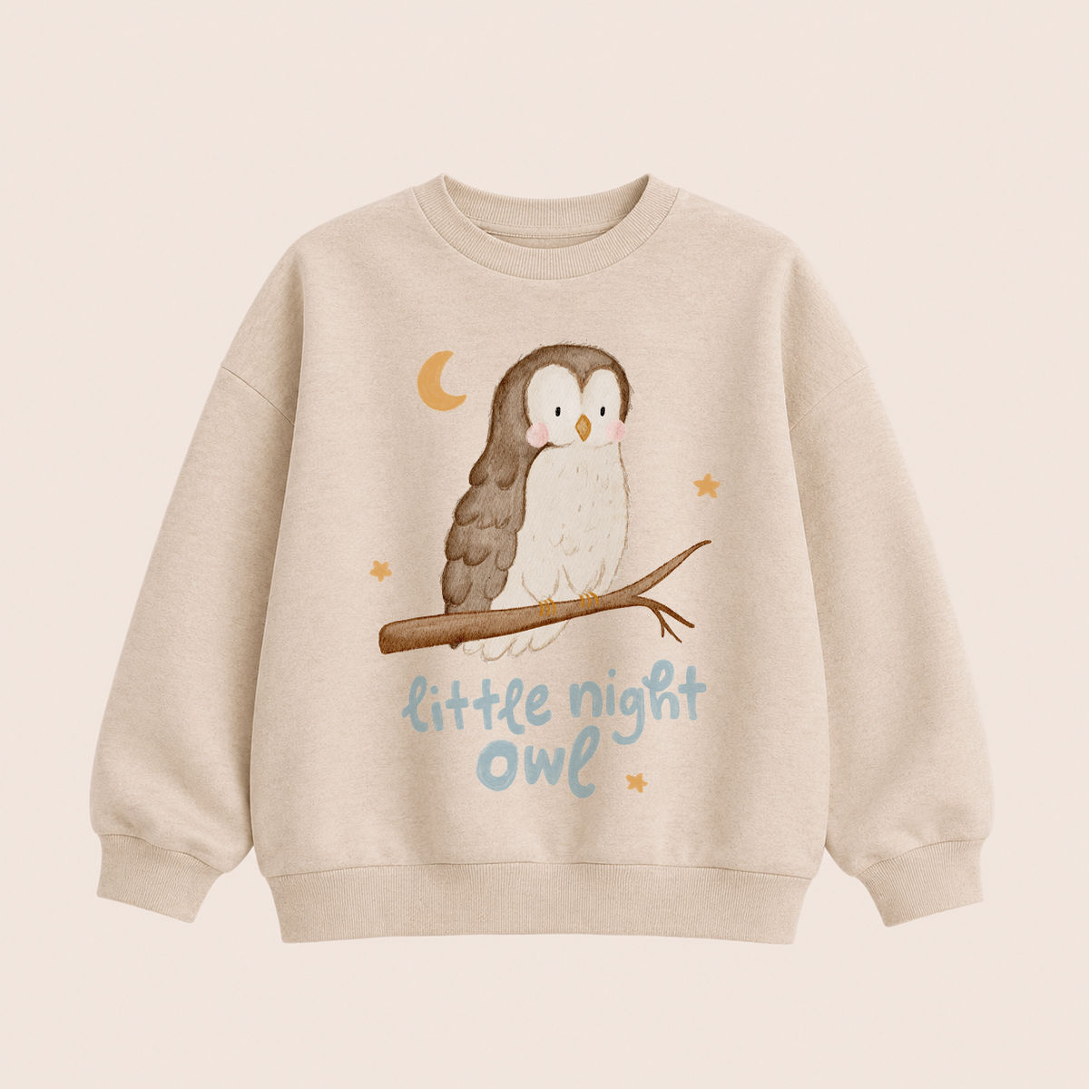 Großes Bügelbild Eule Little Night Owl