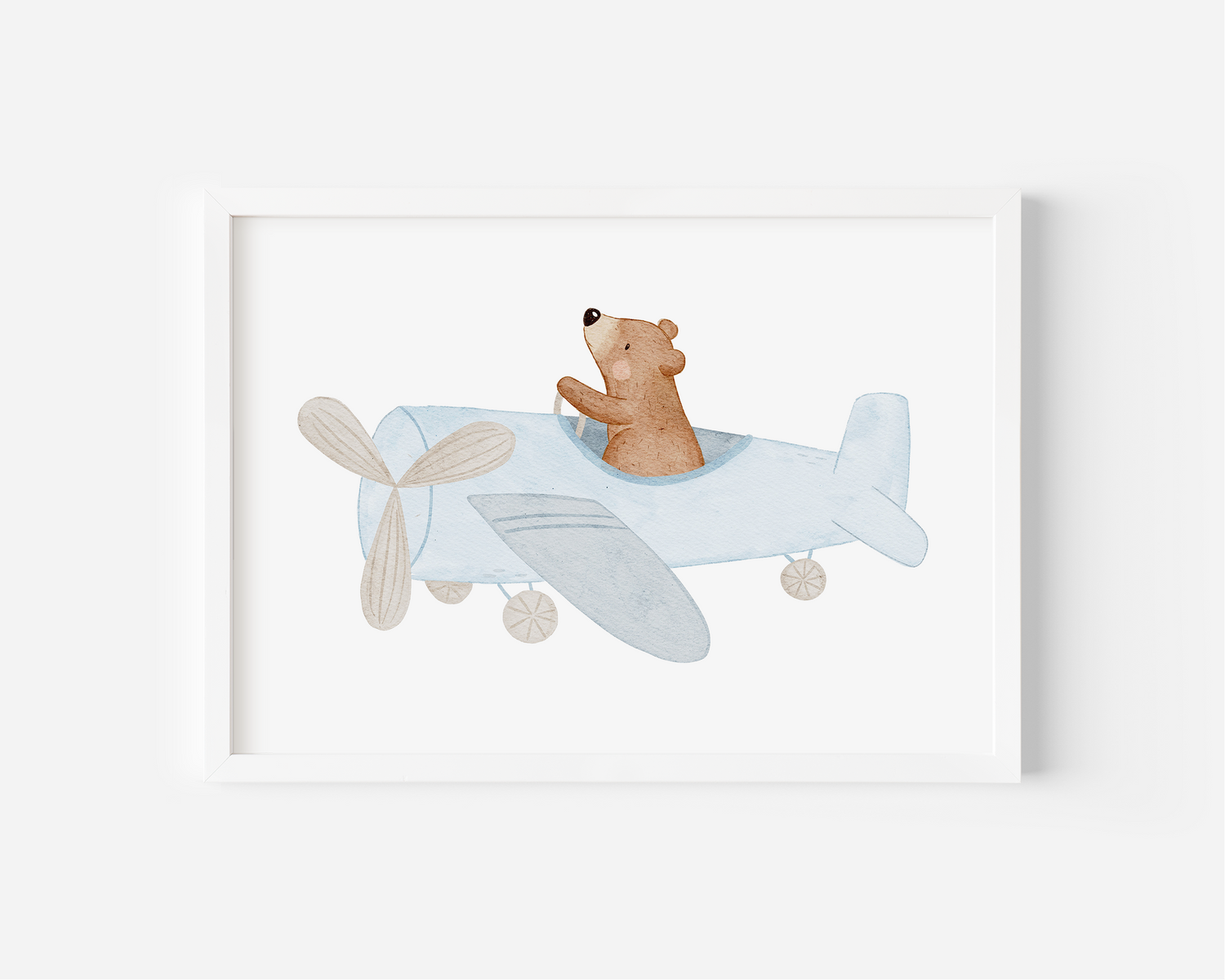 Kinderposter Fliegerbär