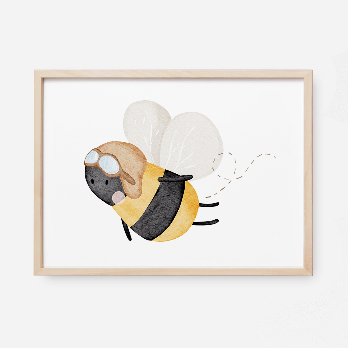 Kinderposter Fliegerbiene