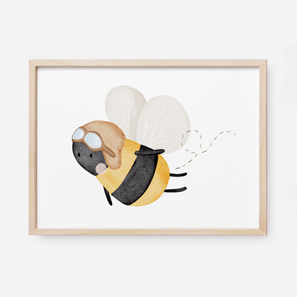 Kinderposter Fliegerbiene