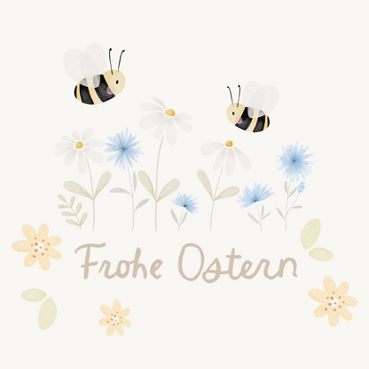 Hej Hanni Bügelbild Frühling Frohe Ostern