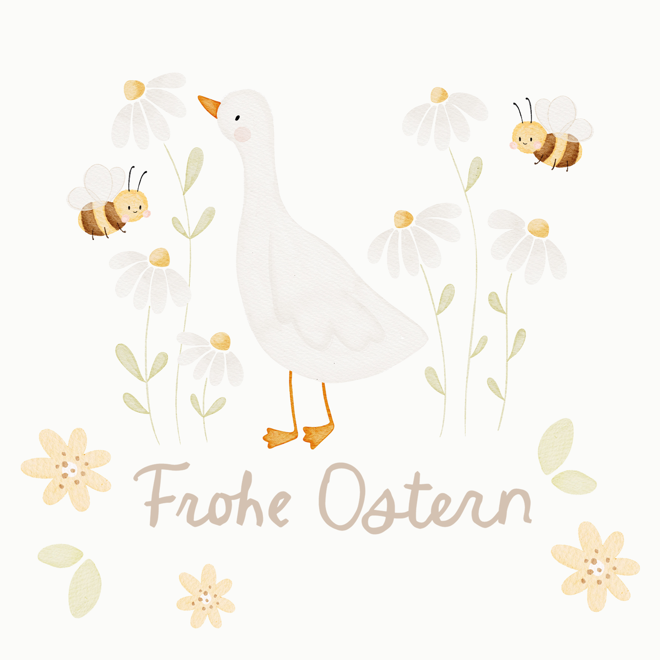Hej Hanni Bügelbild Frühling Frohe Ostern
