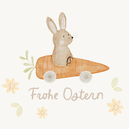 Hej Hanni Bügelbild Frühling Frohe Ostern