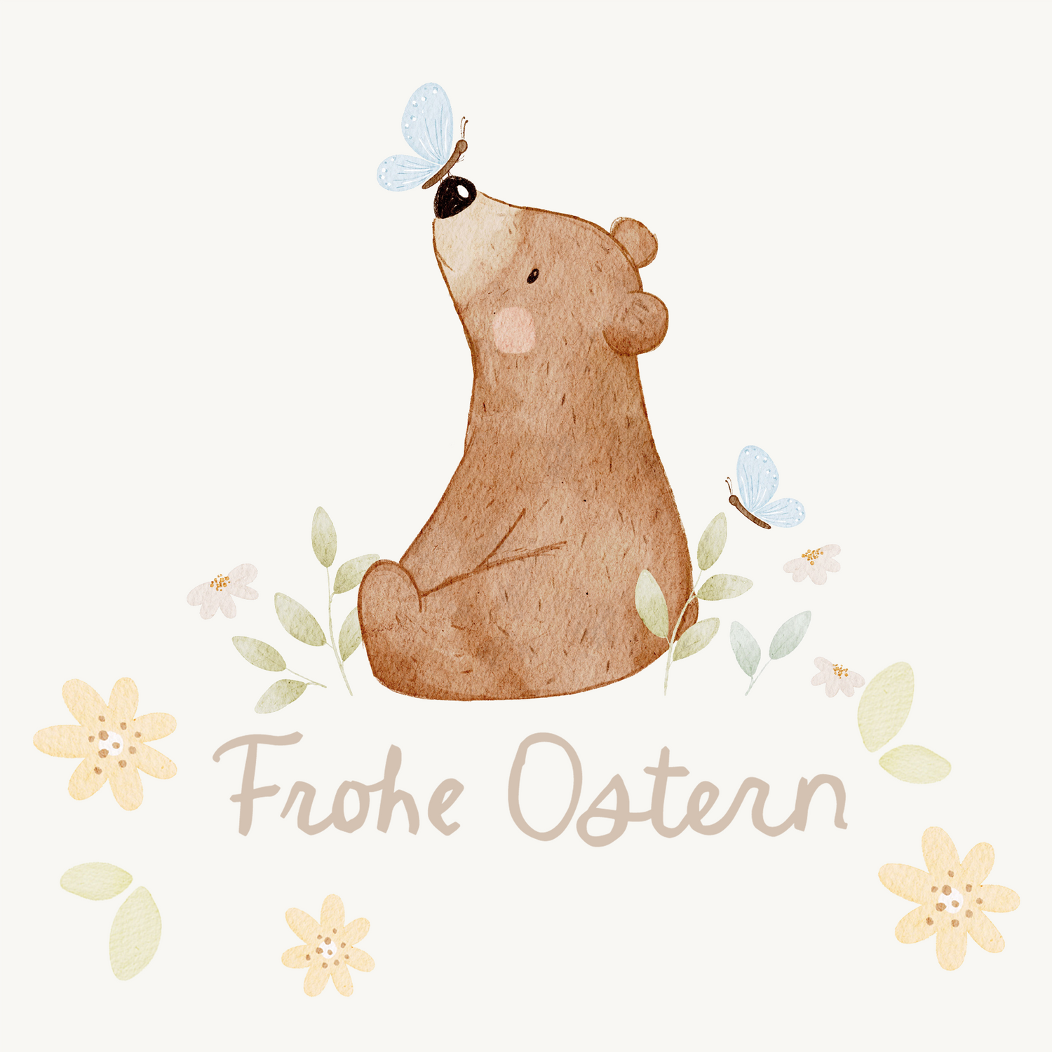 Hej Hanni Bügelbild Frühling Frohe Ostern