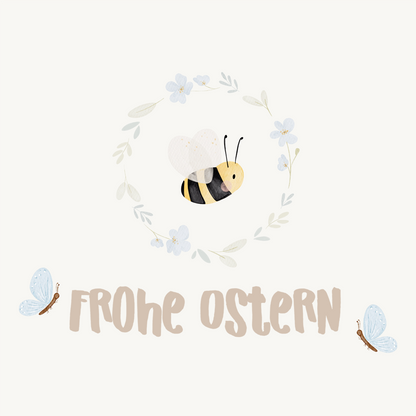 Hej Hanni Bügelbild Frühling Frohe Ostern
