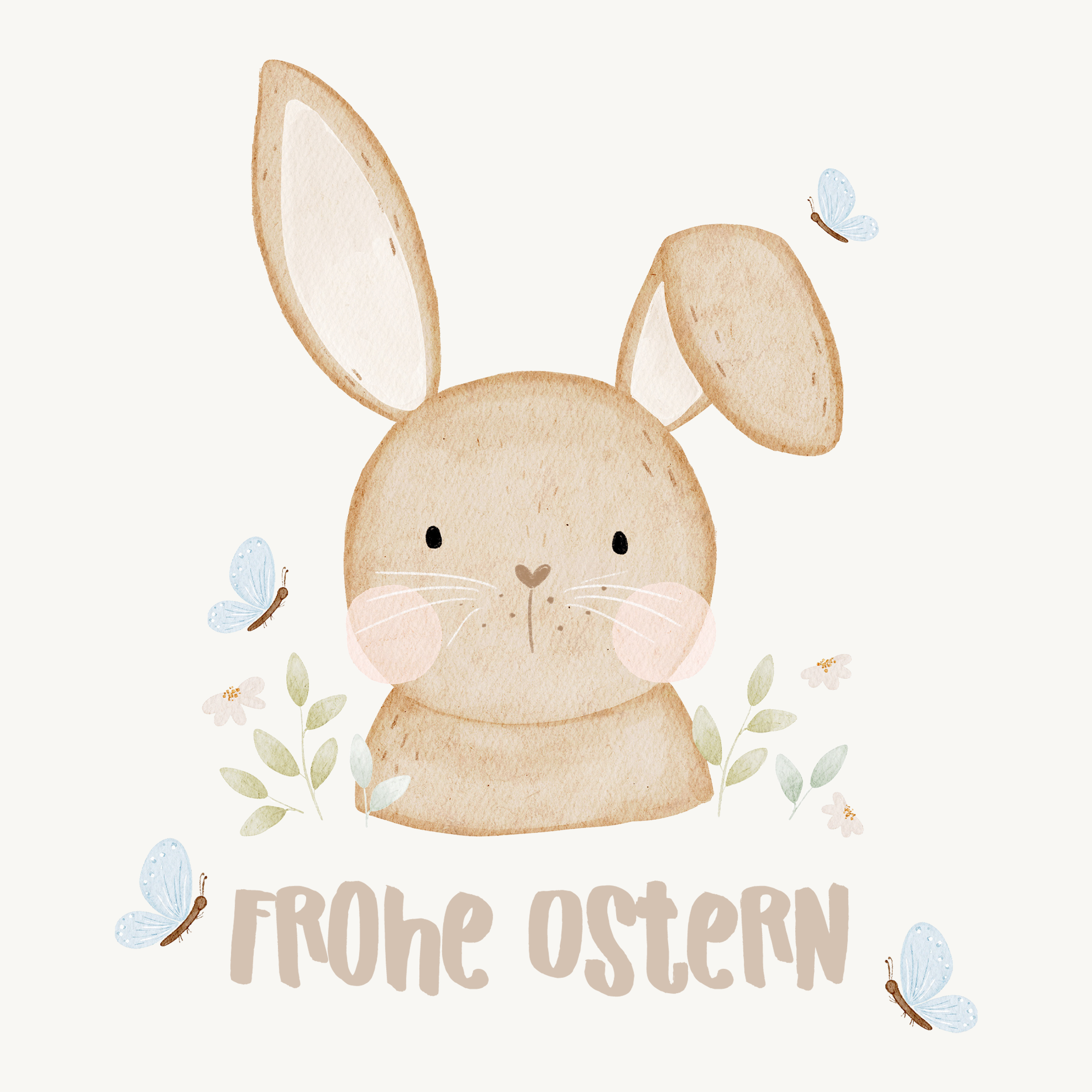 Hej Hanni Bügelbild Frühling Frohe Ostern
