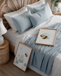 Kinderposter Frosch, Biene & Libelle inkl. Rahmen