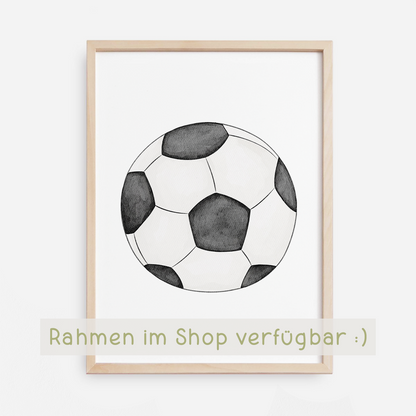 Poster Fußballbär A4