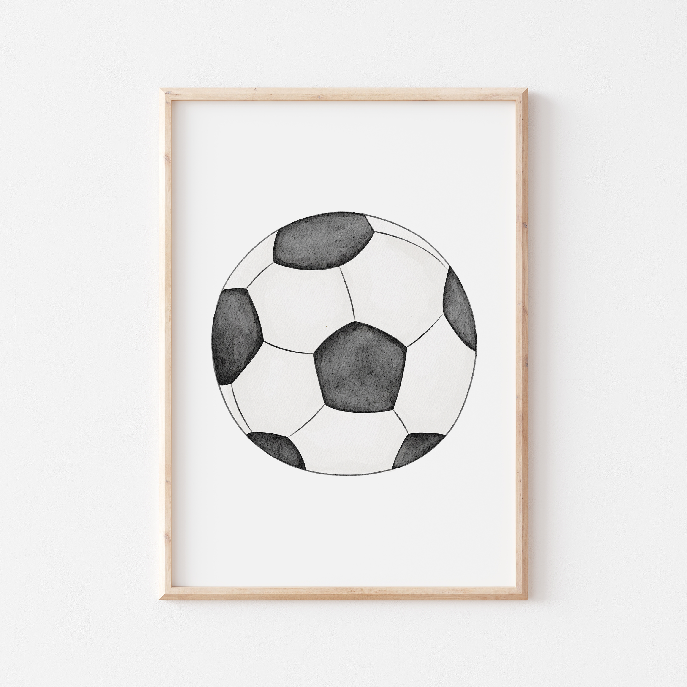 Poster Fußballbär A4