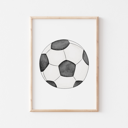 Poster Fußballbär A4