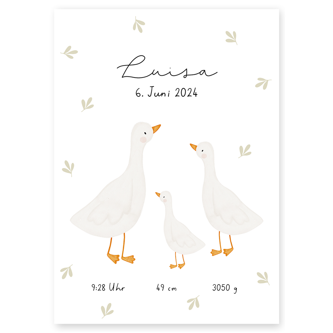 Geburtsposter Gänse