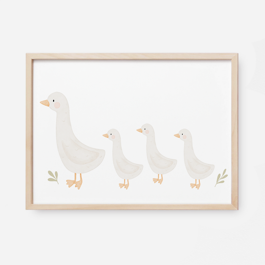 Kinderposter Gänsefamilie 1-3
