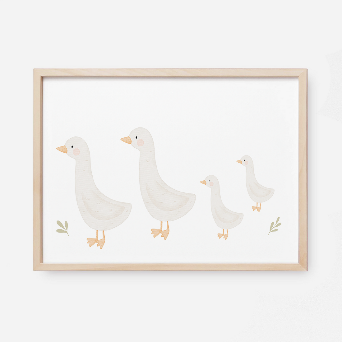 Kinderposter Gänsefamilie 2-2