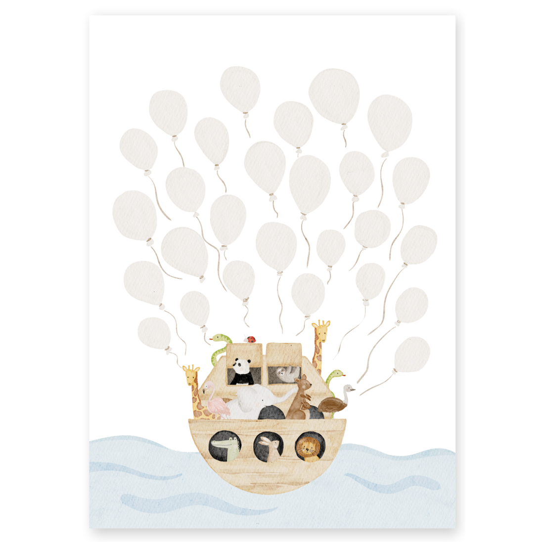 Gästeposter Arche Noah Ballons