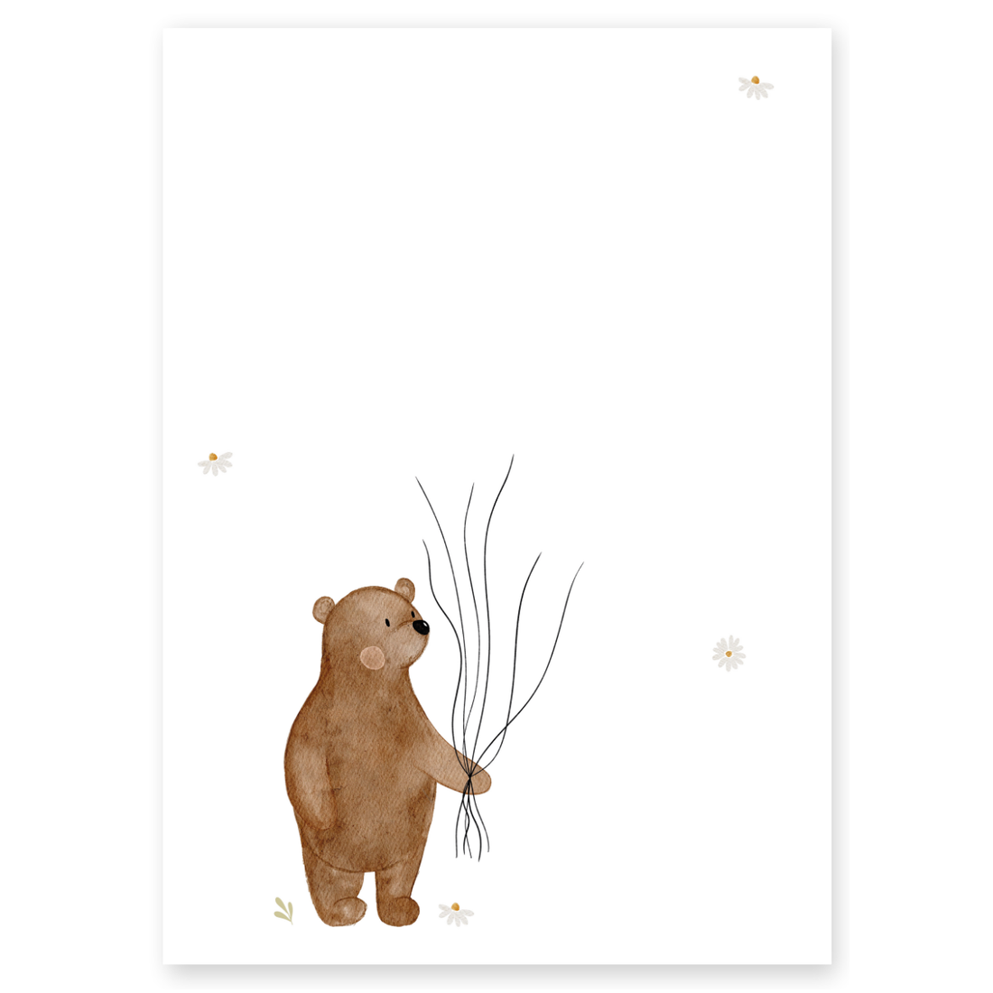 Gästeposter Bär Ballons