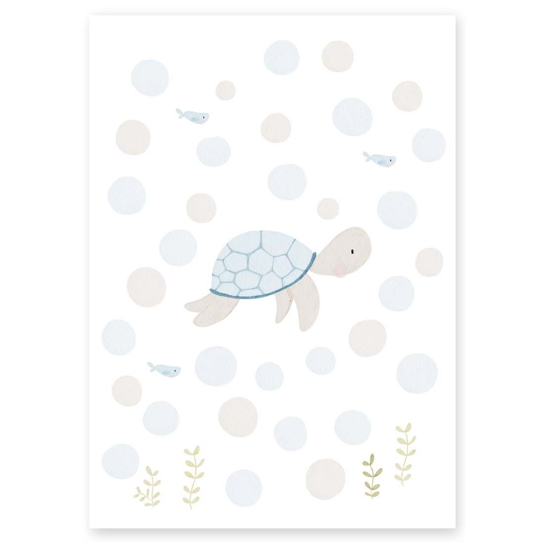 Gästeposter Schildkröte im Meer