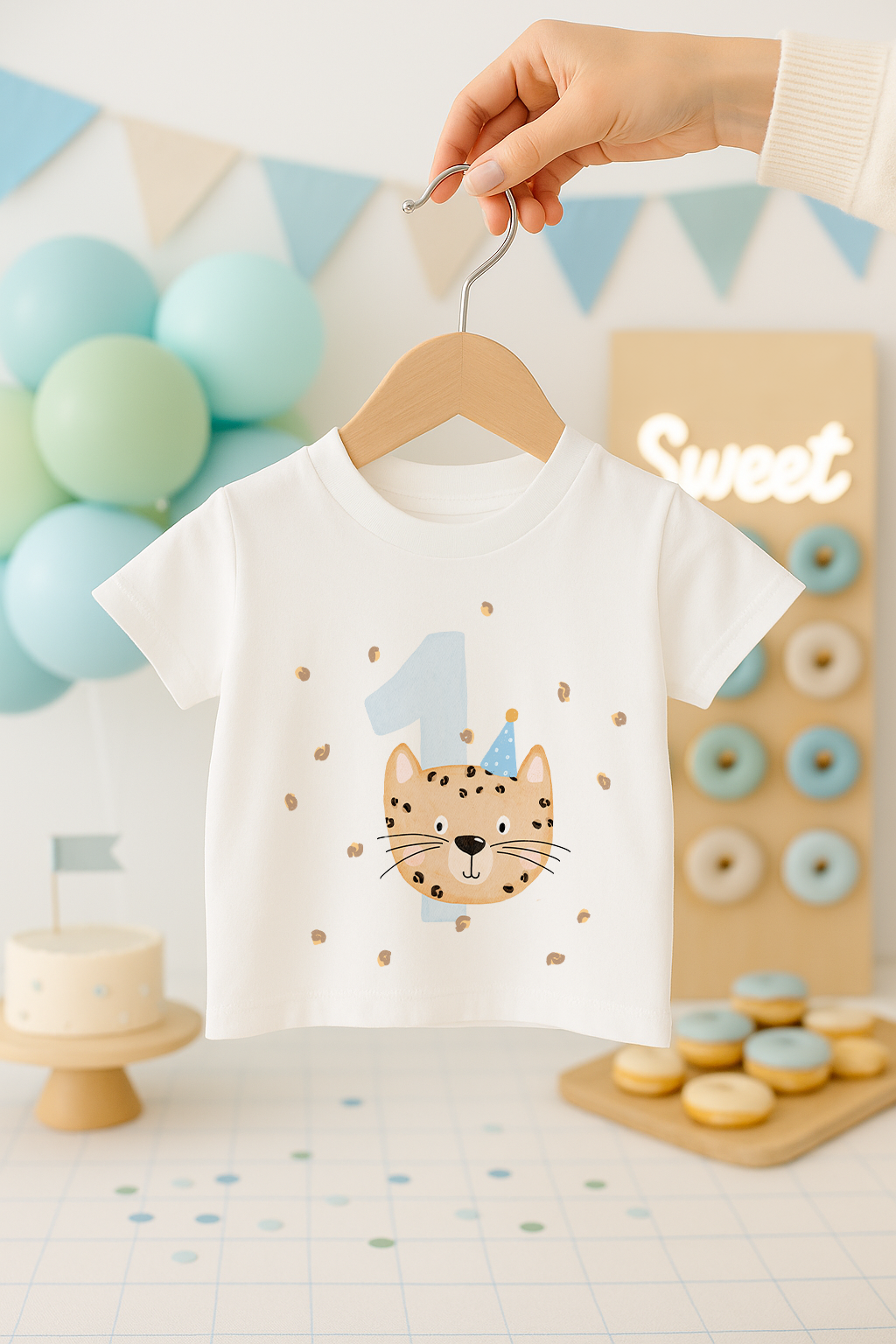 Hej Hanni Bügelbild Geburtstag Zahl Leopard