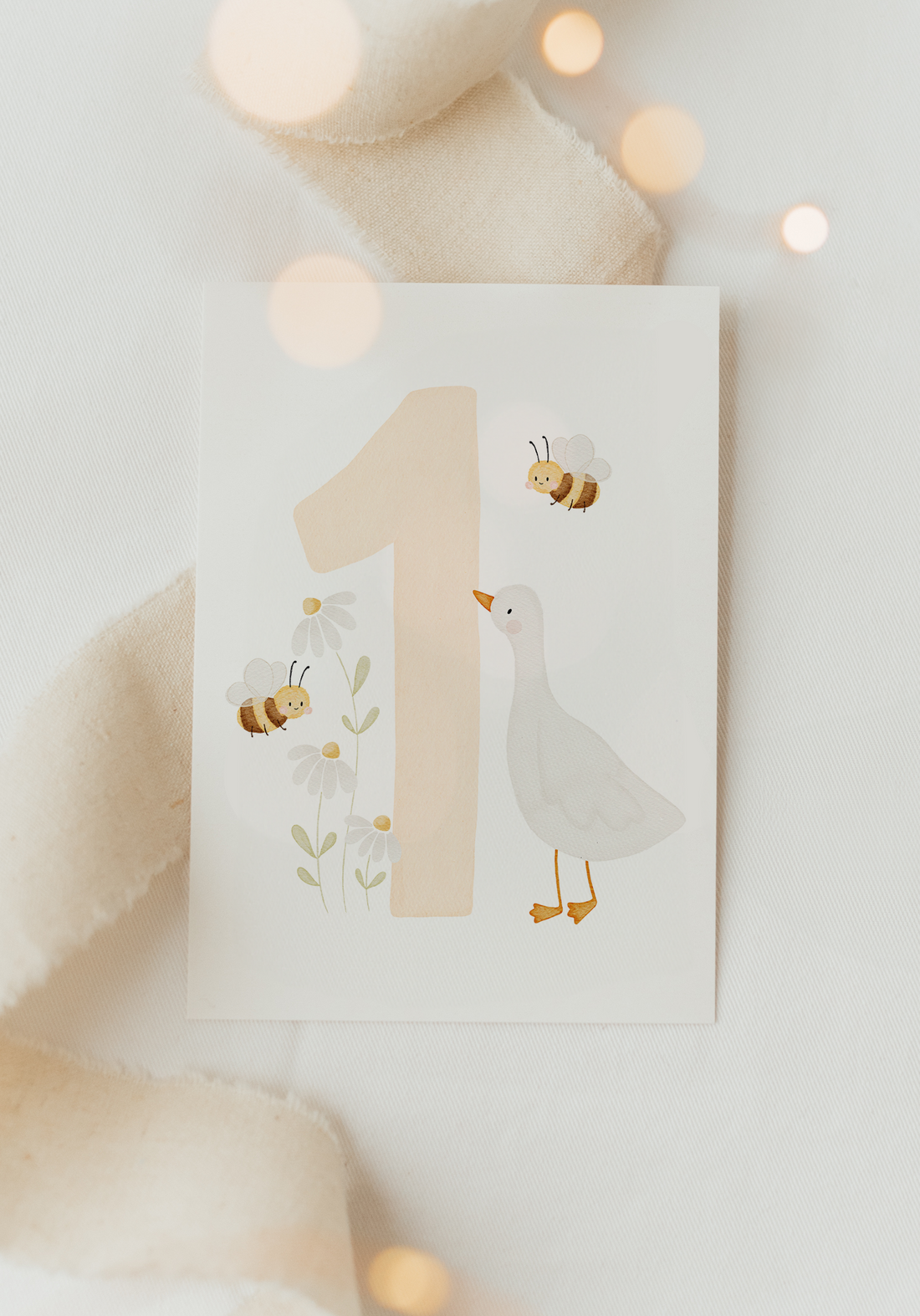 Hej Hanni Postkarte Geburtstag Gans Zahl