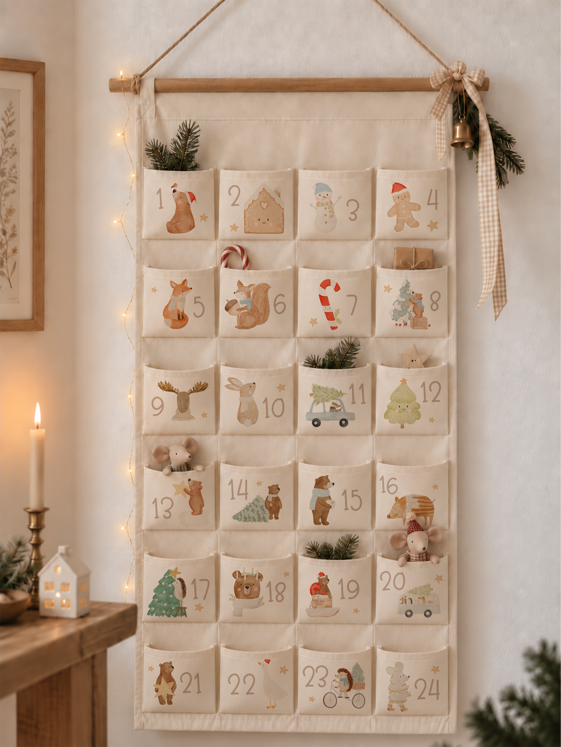 24 Bügelbilder für den Adventskalender