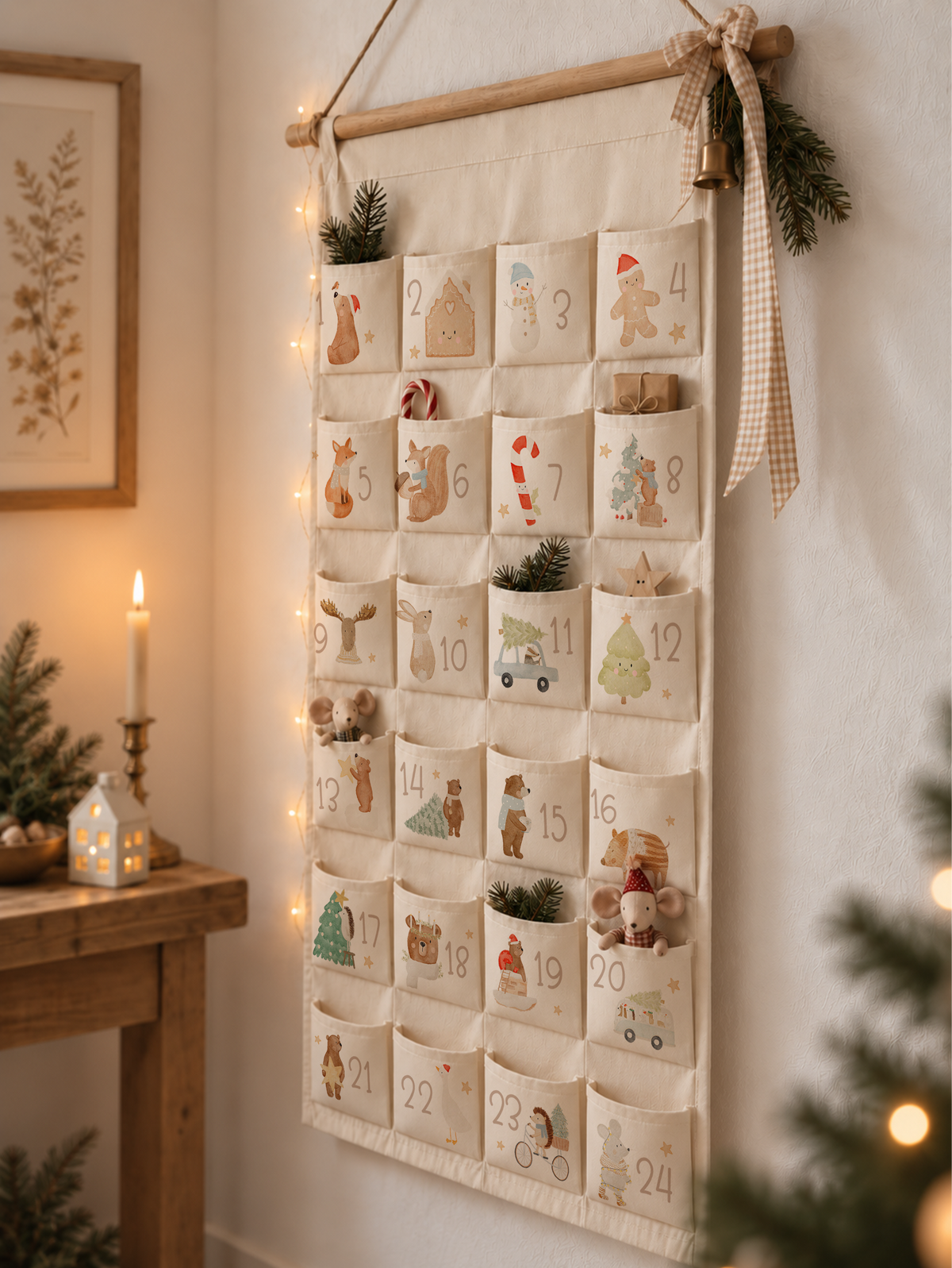 24 Bügelbilder für den Adventskalender