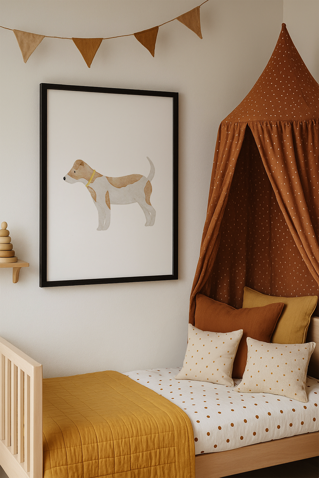 Kinderposter Hund inkl. Rahmen