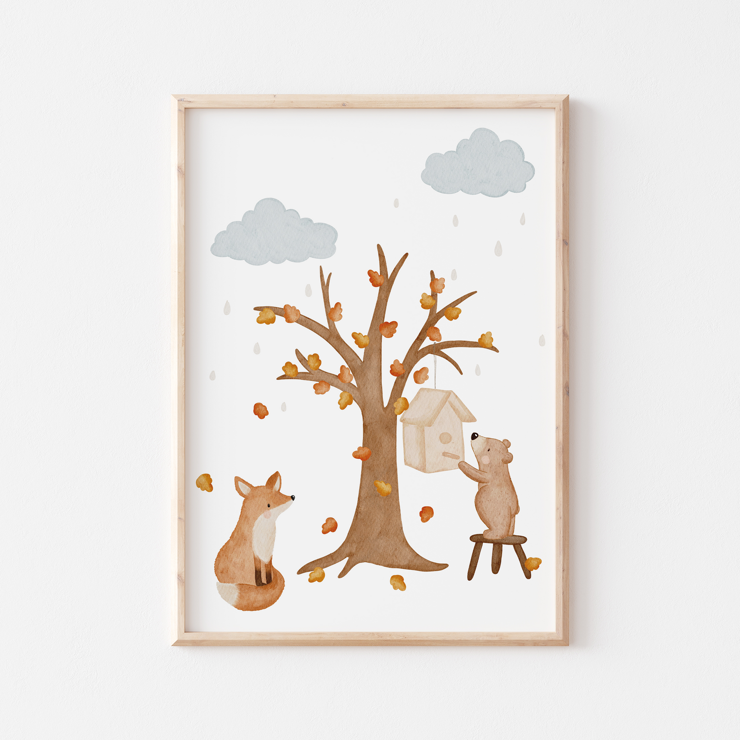 Hej Hanni Posterset Herbst Reh, Herbst &amp; Wildschweine