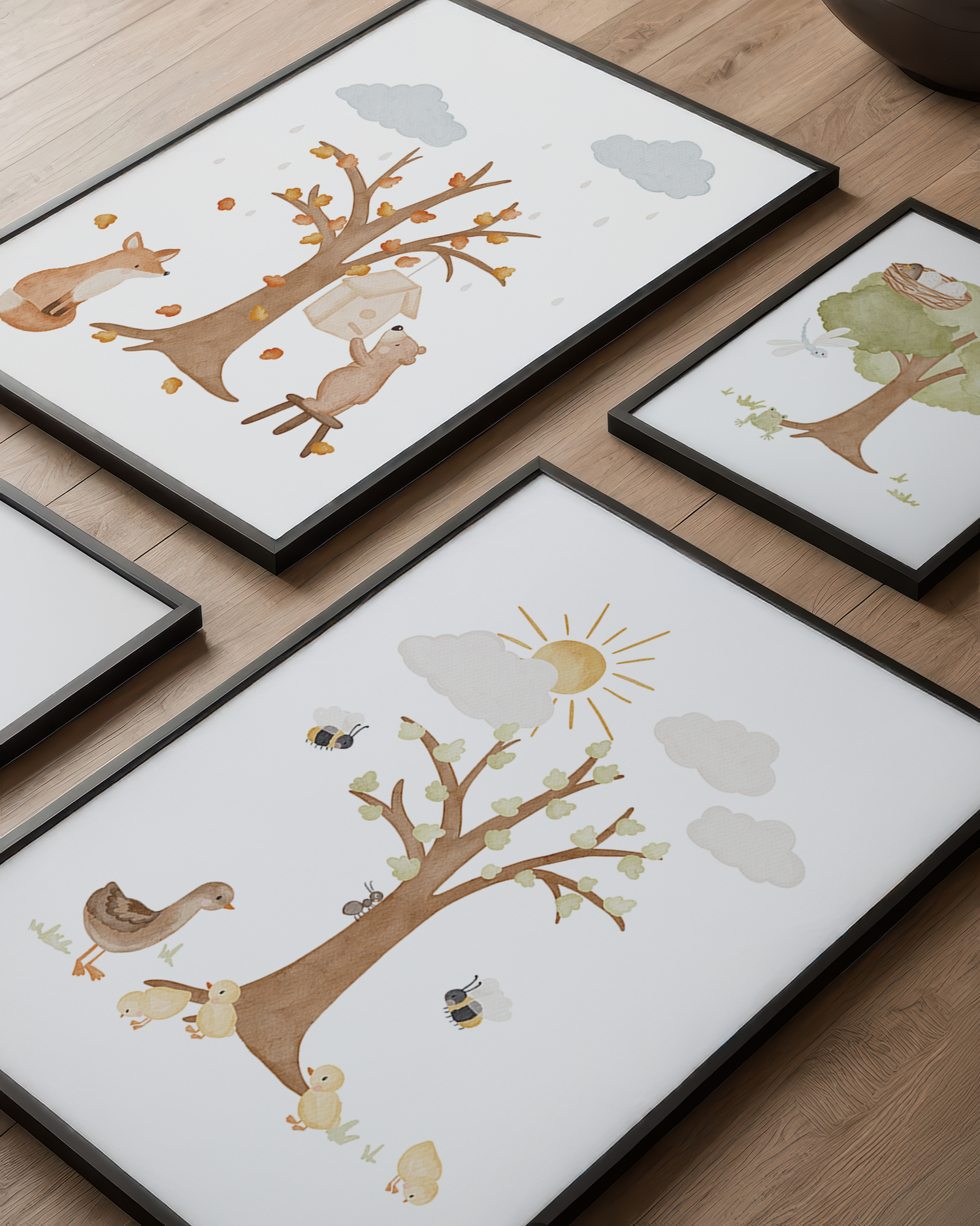 Kinderposter Jahreszeiten Frühling
