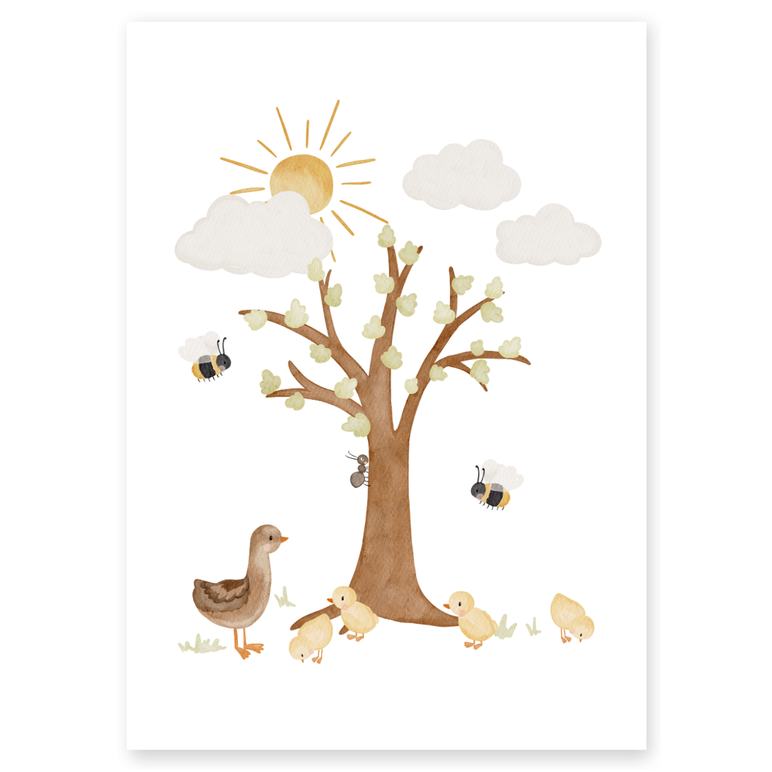 Kinderposter Jahreszeiten Frühling