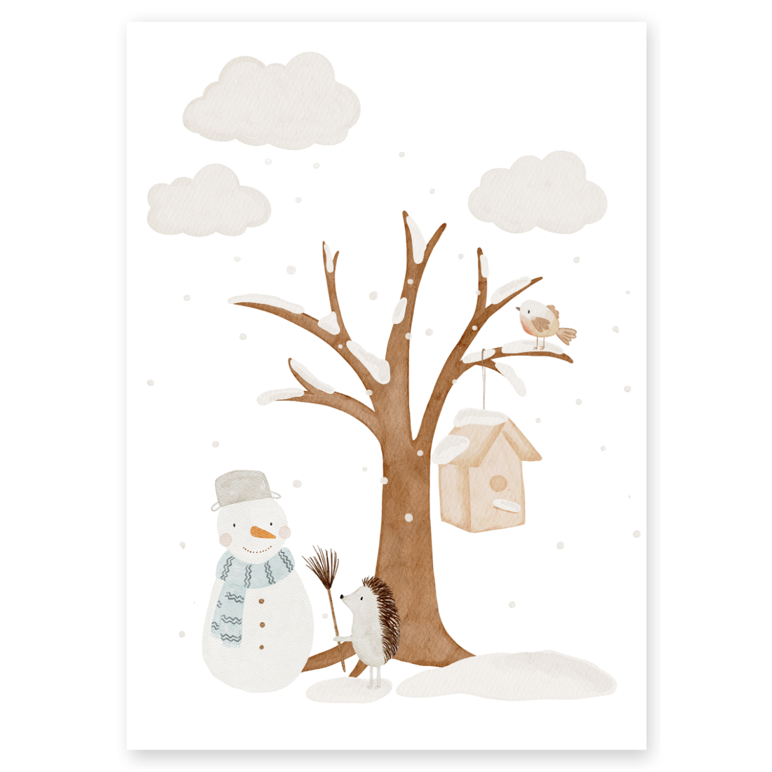 Kinderposter Jahreszeiten Winter