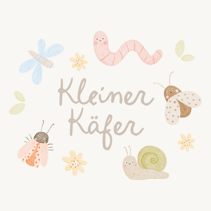 Hej Hanni Bügelbild Kleiner Käfer