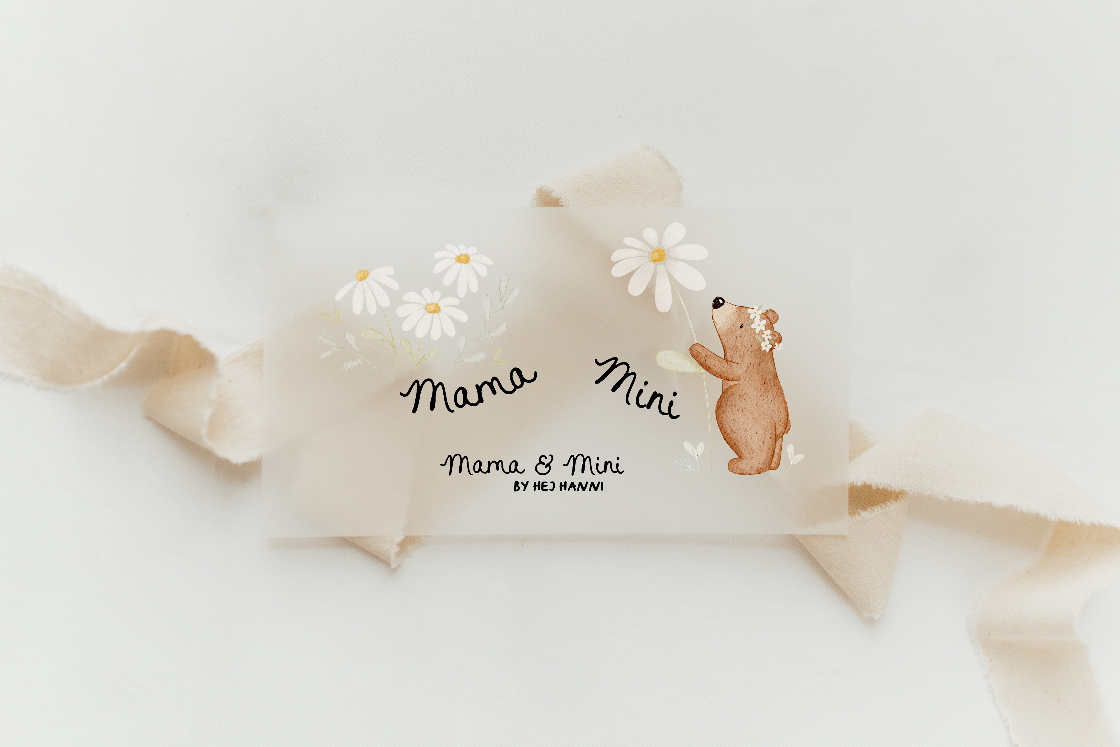 Hej Hanni Bügelbilderset Mama &amp; Mini Gänseblümchen