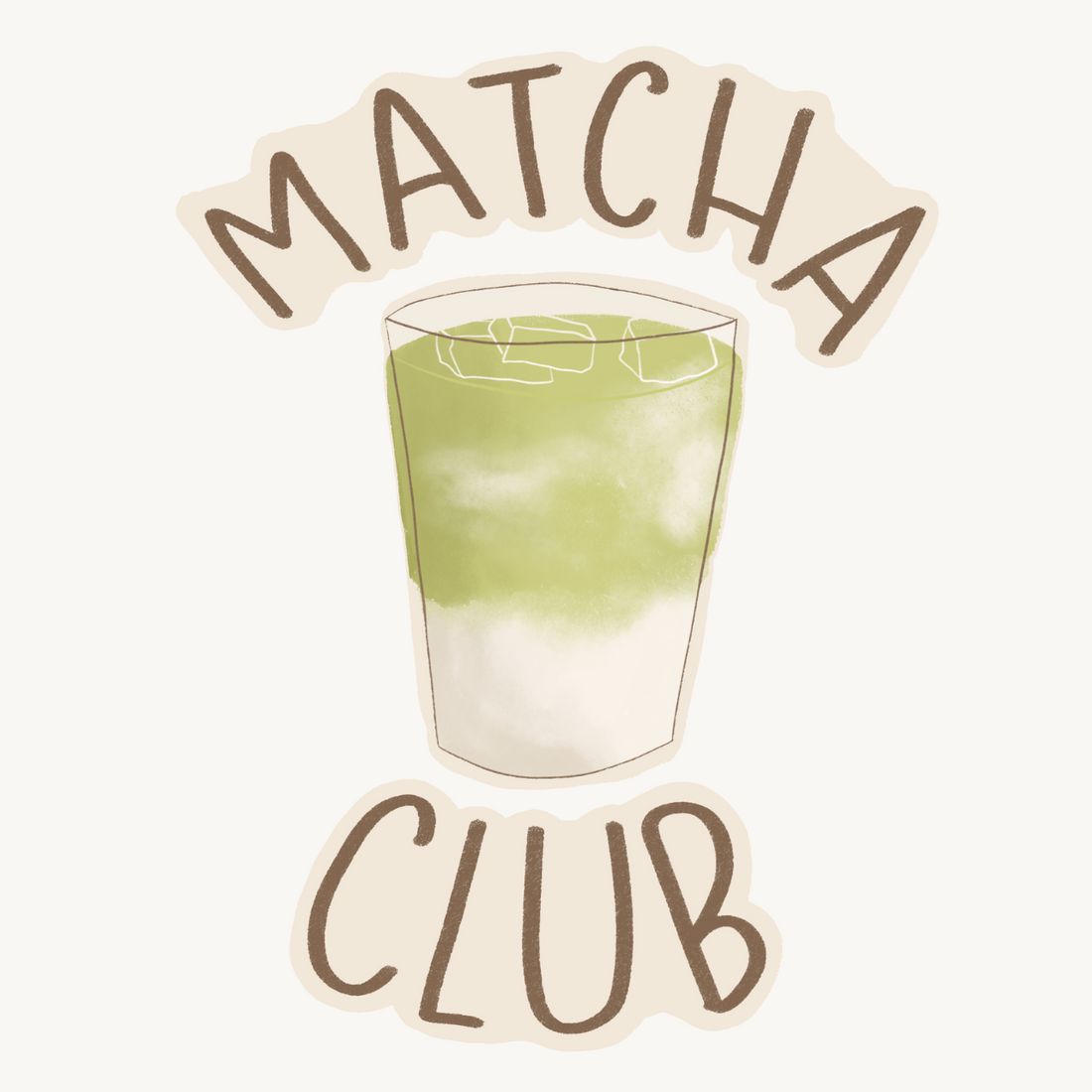 Hej Hanni Bügelbild Matcha Club