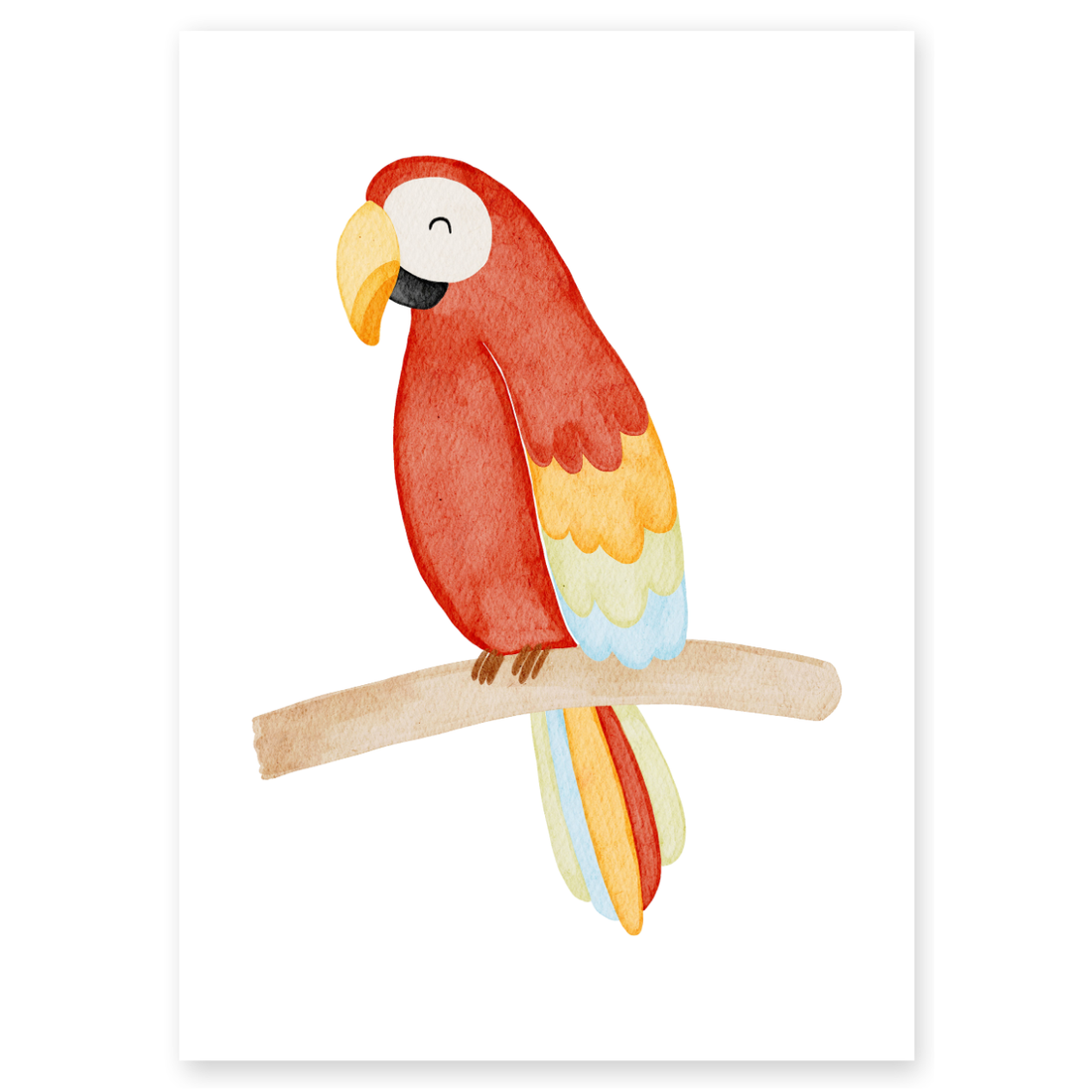 Kinderposter Papagei
