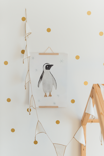 Poster Pinguin A4